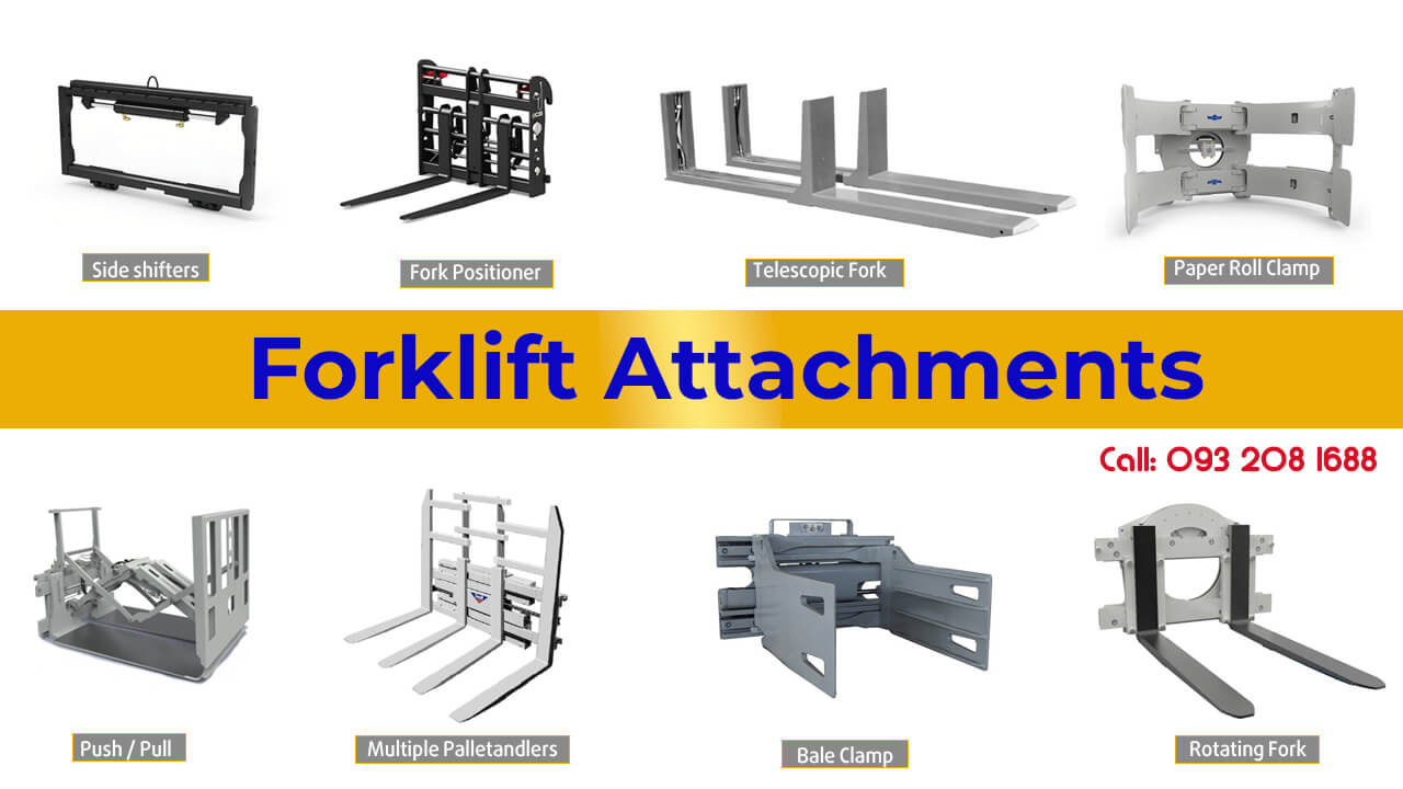 Option xe nâng phổ biến (Attachment Forklift)