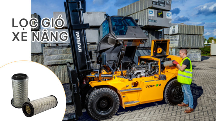 Lọc gió xe nâng -Lọc dầu xe nâng